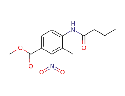 4-butyrylamino-3-methyl-2-nitrobenzoic acid methyl ester