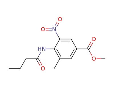 4-butyrylamino-3-methyl-5-nitro-benzoic acid methyl ester