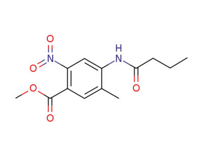4-butyrylamino-3-methyl-6-nitrobenzoic acid methyl ester