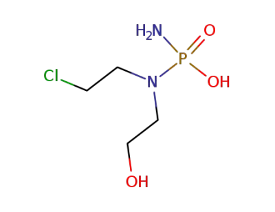 N-(2-chloroethyl)-N-(2-hydroxyethyl)phosphodiamidic acid